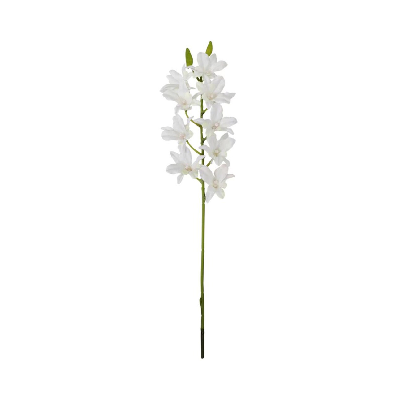 24” Dendrobium Orchid Spray 3-Pack – 9 Blooms & 2 Buds, Lifelike Silk Flowers for Décor
